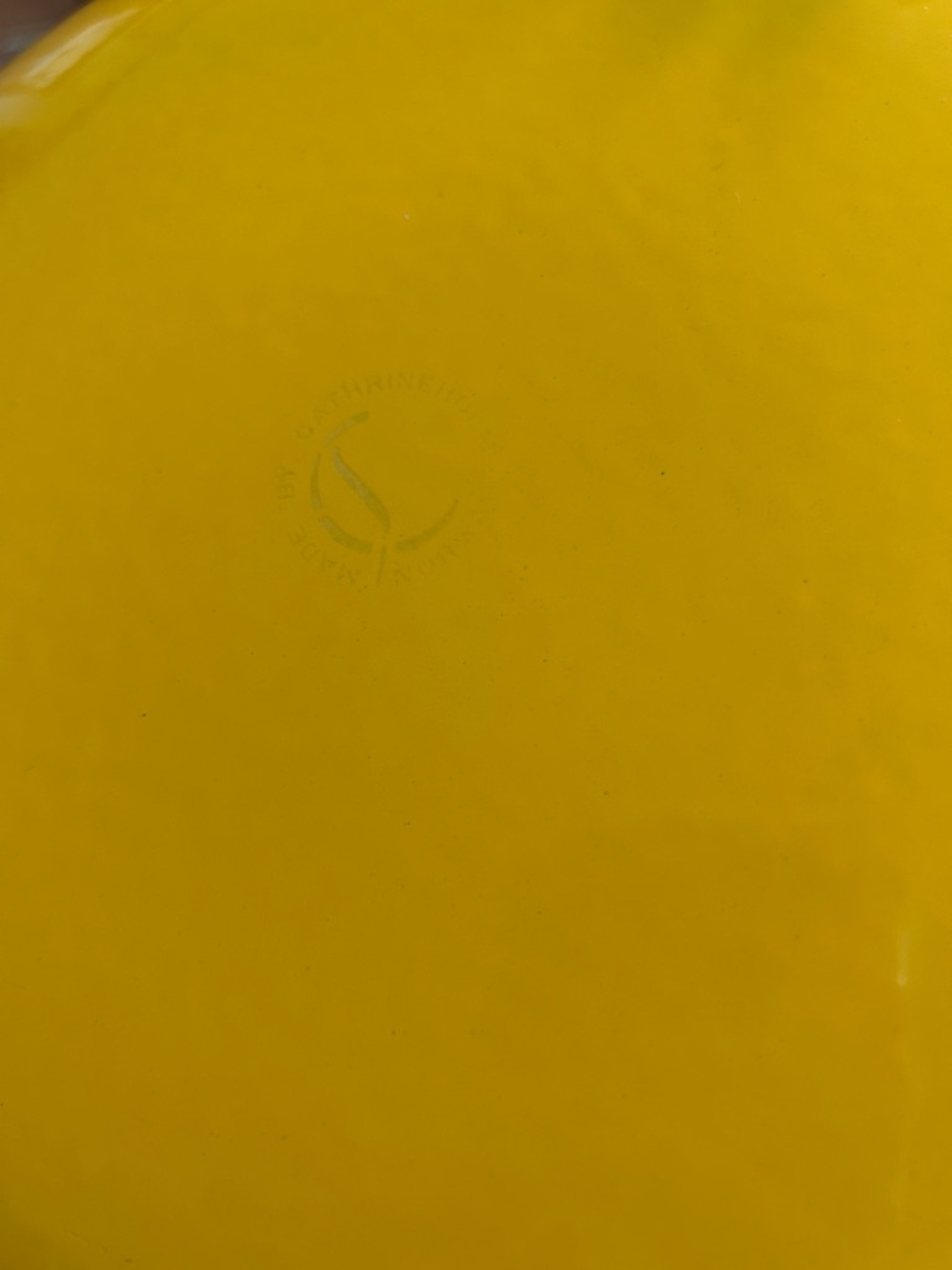 Vintage Catherineholm Lotus Yellow Enamel Plates - Picture 2 of 5